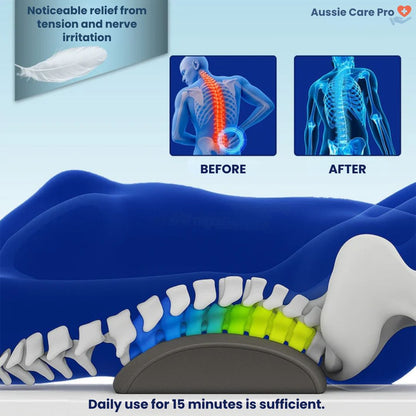 Back Pain Relief Device – Massage, Heat & Stretch Support