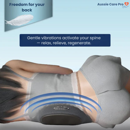 Back Pain Relief Device – Massage, Heat & Stretch Support
