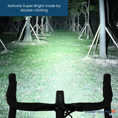 Ultra Bright Bike Light – 6000 Lumen Rechargeable Headlight