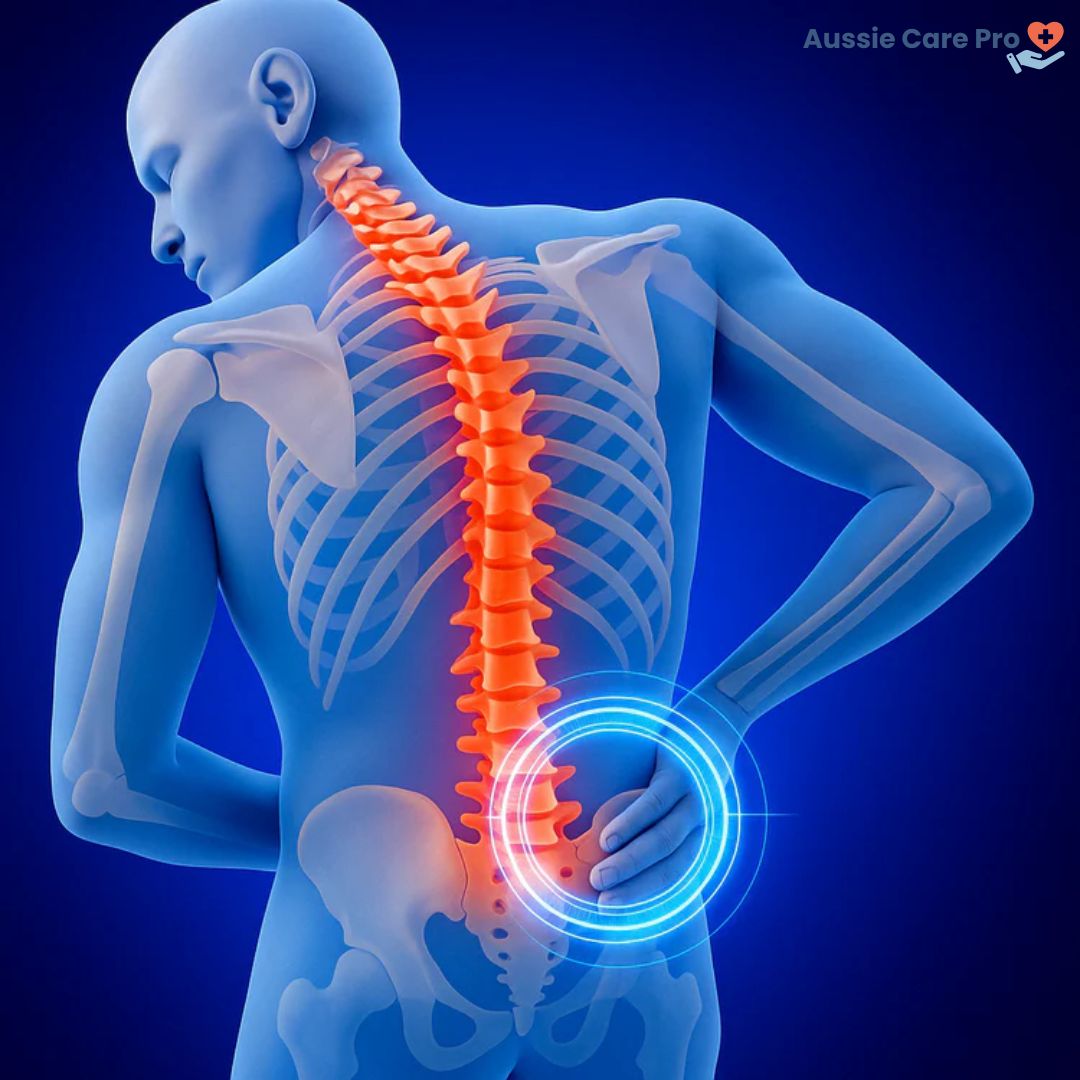 Back Pain Relief Device – Massage, Heat & Stretch Support