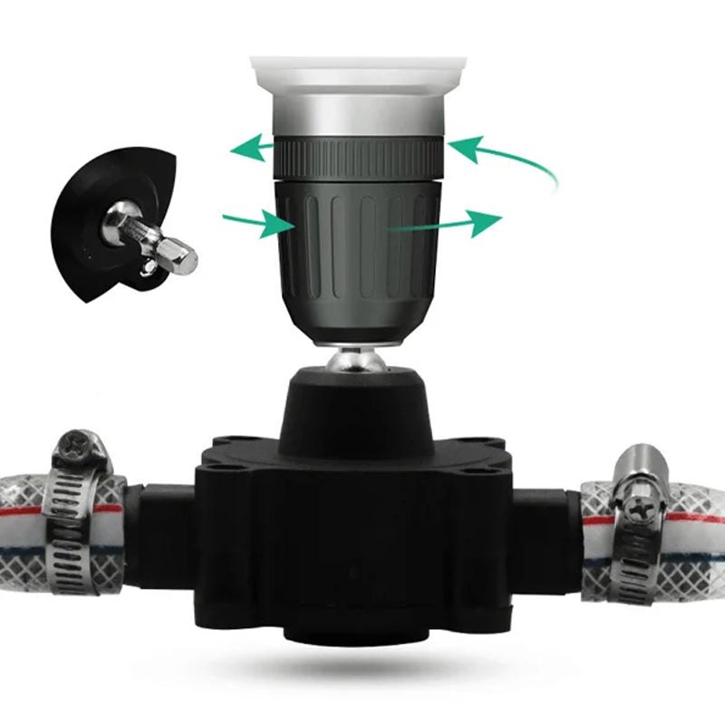 Self-Priming Transfer Pump | Fast Liquid Transfer with Electric Drill – Compact & Battery-Free