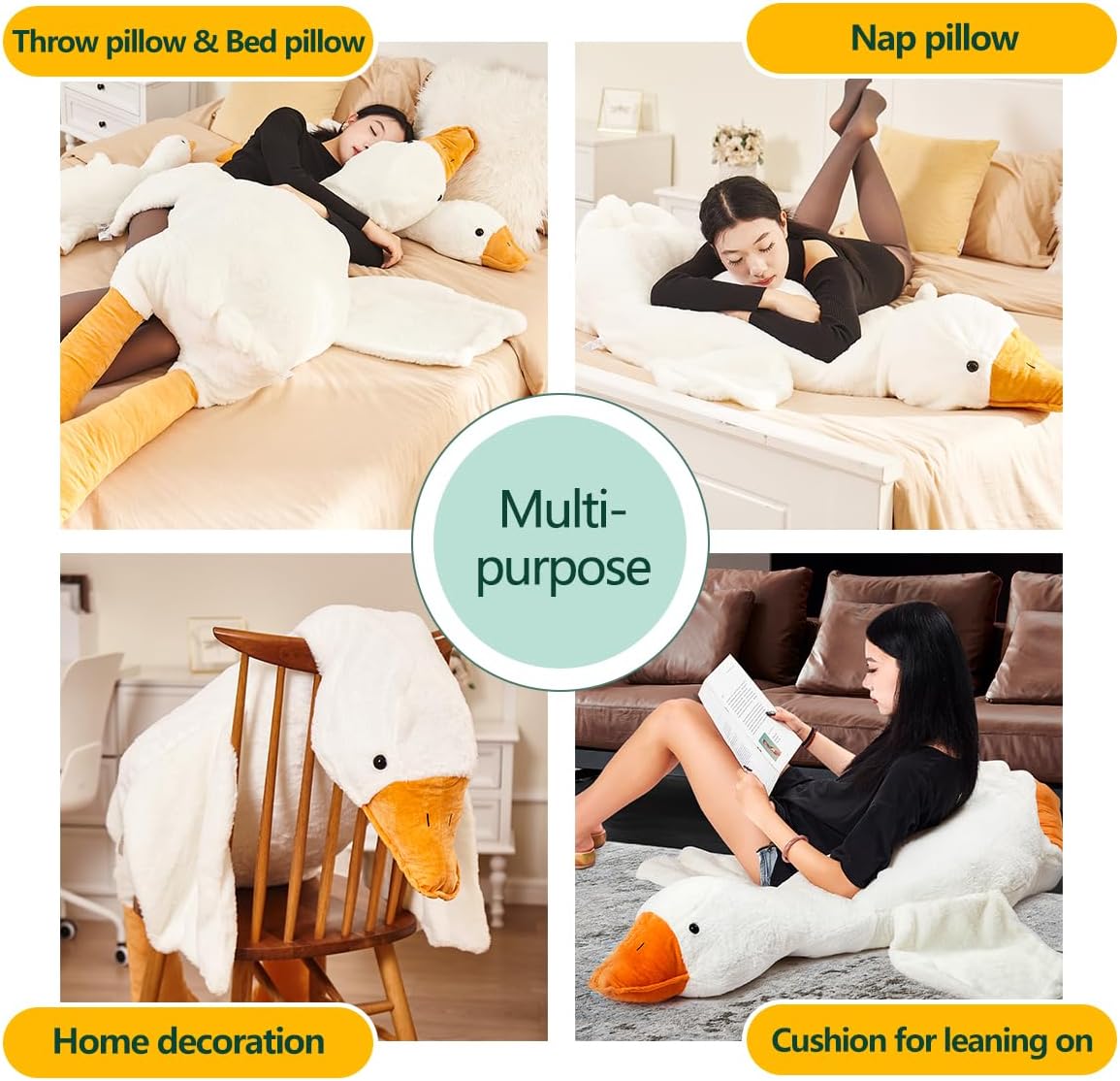 Cuddly Giant Goose Plush – Soft Toy in Multiple Sizes