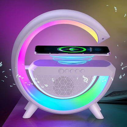 4-in-1 Smart Alarm Clock | Mood Light | Bluetooth Speaker | Wireless Charger