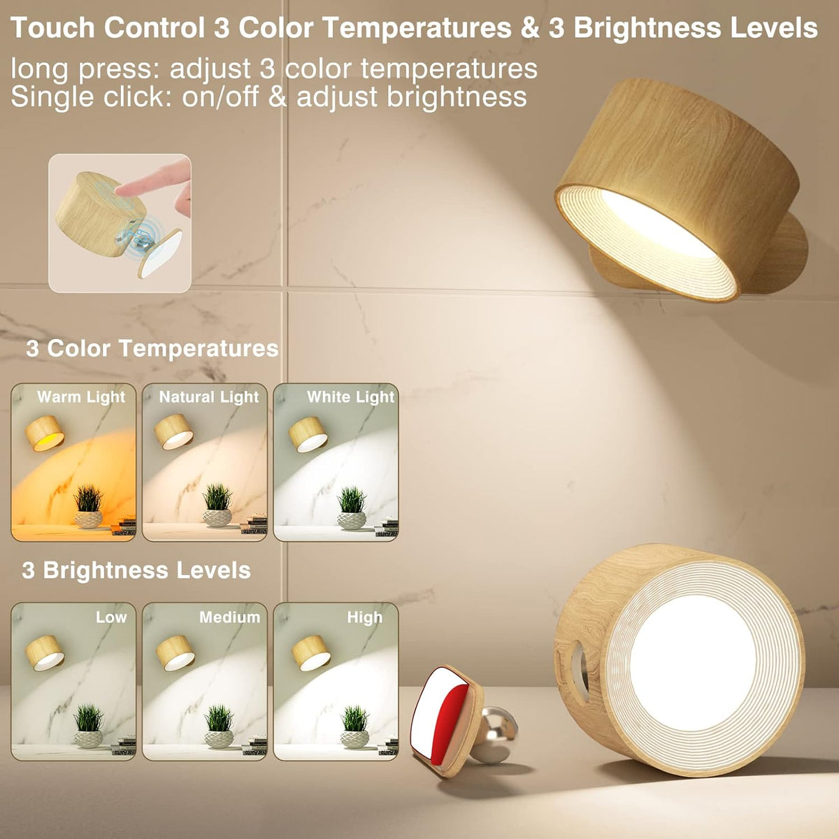 Eternity Glow – Wireless LED Wall Light with Remote Control & Timer