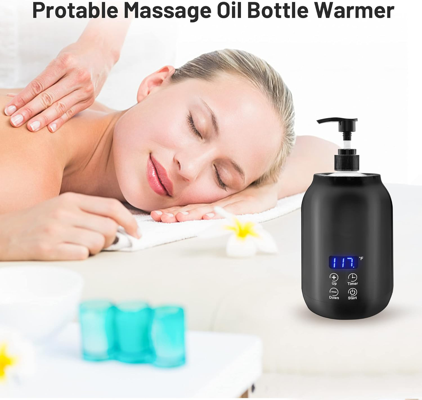 Professional Portable Electric Massage Oil Warmer – Fast Heating & Digital Control