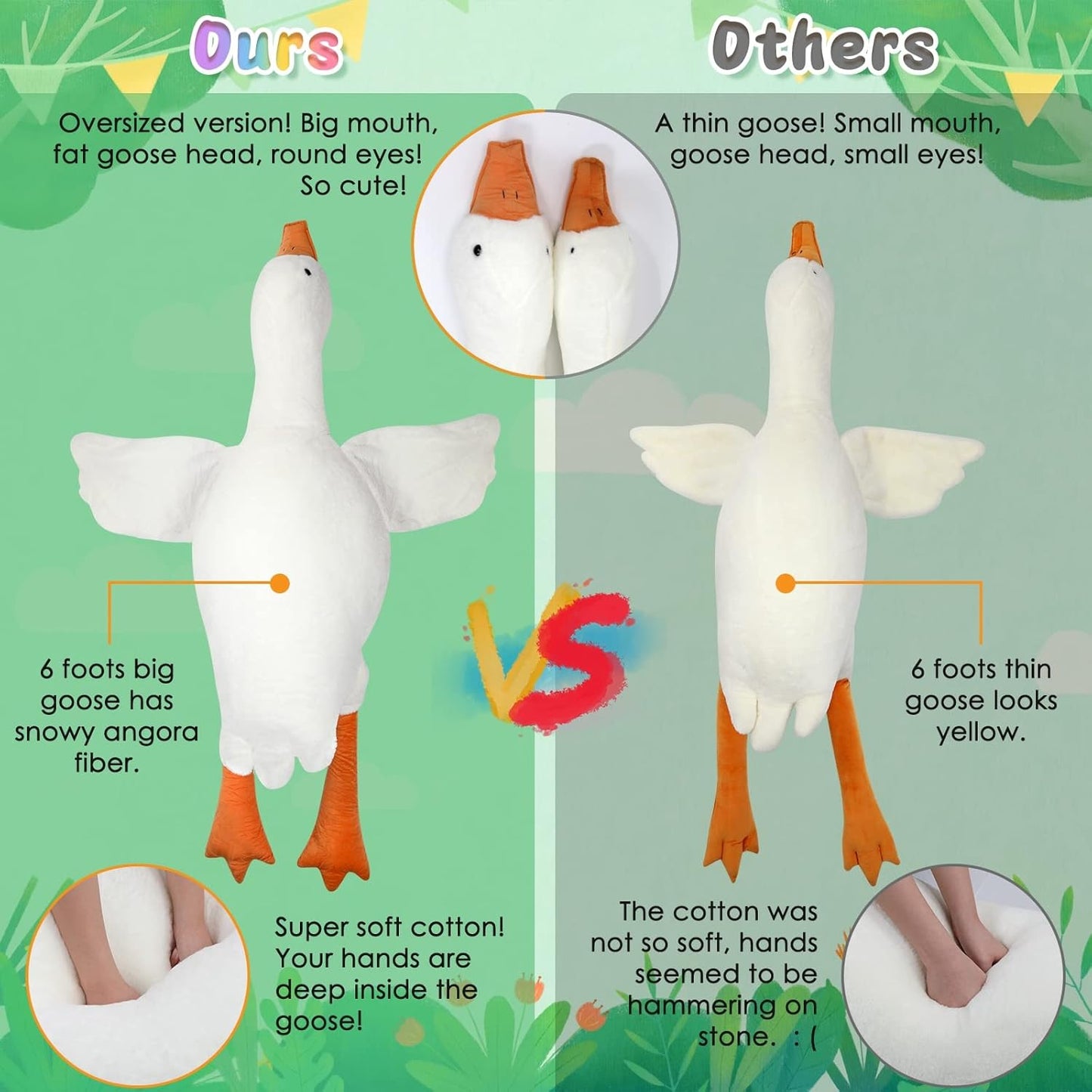 Cuddly Giant Goose Plush – Soft Toy in Multiple Sizes
