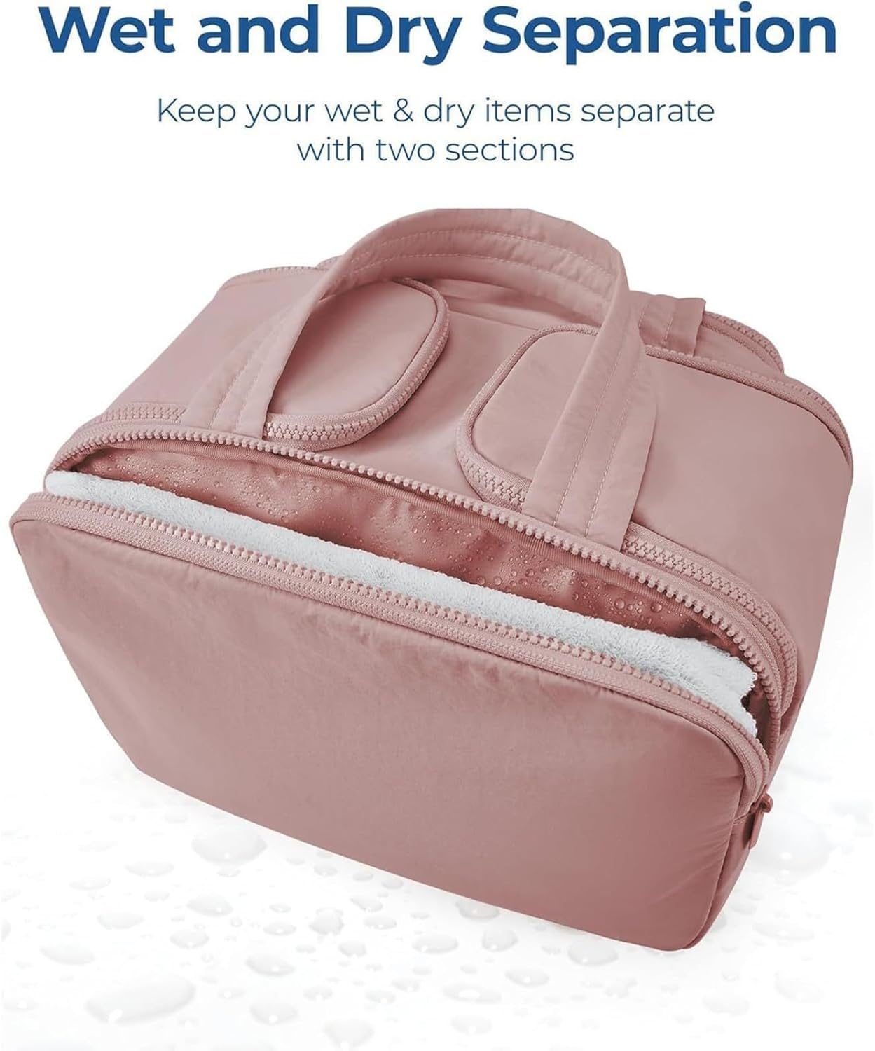 4-in-1 Puffy Toiletry Bag for Women – Large Travel Makeup & Skincare Organiser