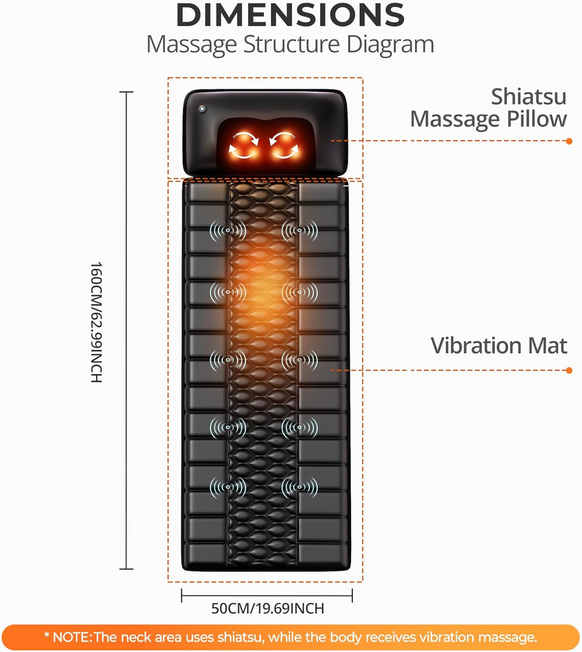 Heated Full Body Massage Mat