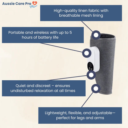 3-in-1 Leg Massager – Compression & Heat Therapy