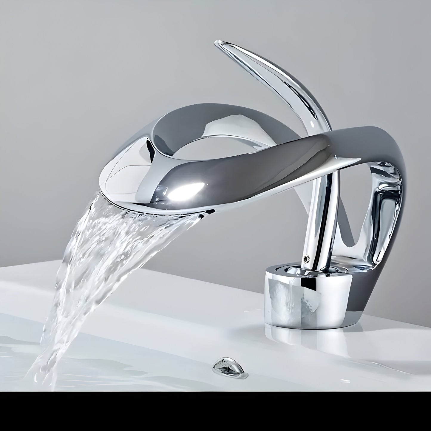 AquaGleam – Minimalist Bathroom Basin Tap