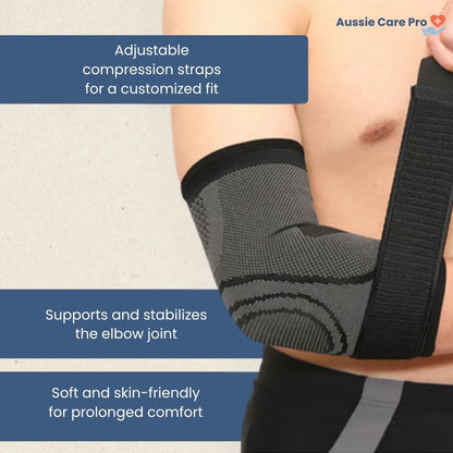 ElbowEase – Adjustable Compression Elbow Support for Pain, Tennis & Golfer’s Relief