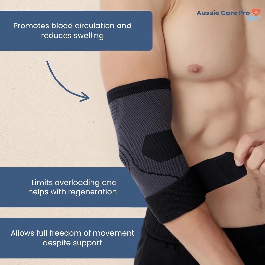 ElbowEase – Adjustable Compression Elbow Support for Pain, Tennis & Golfer’s Relief