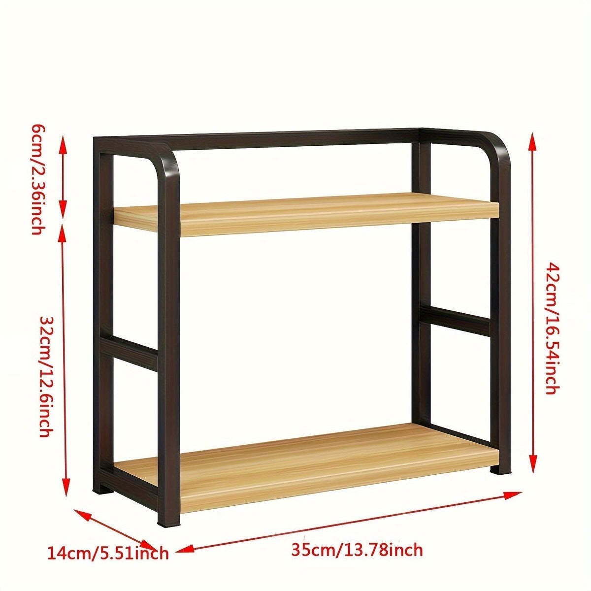 Mara Stainless Steel Kitchen Storage Rack – Compact, Stylish & Durable