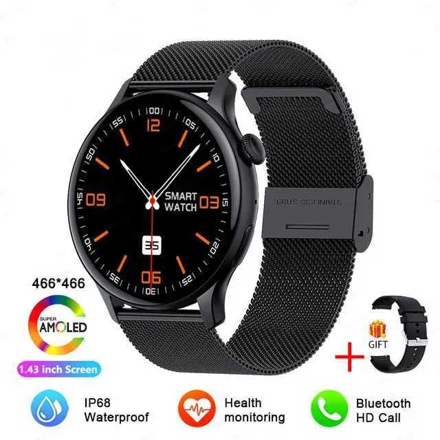 Smartwatch – Slim AMOLED Fitness & Health Tracker