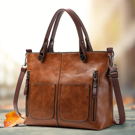 Elly – Women’s Vintage Leather Shoulder Bag | Handmade & Elegant Design