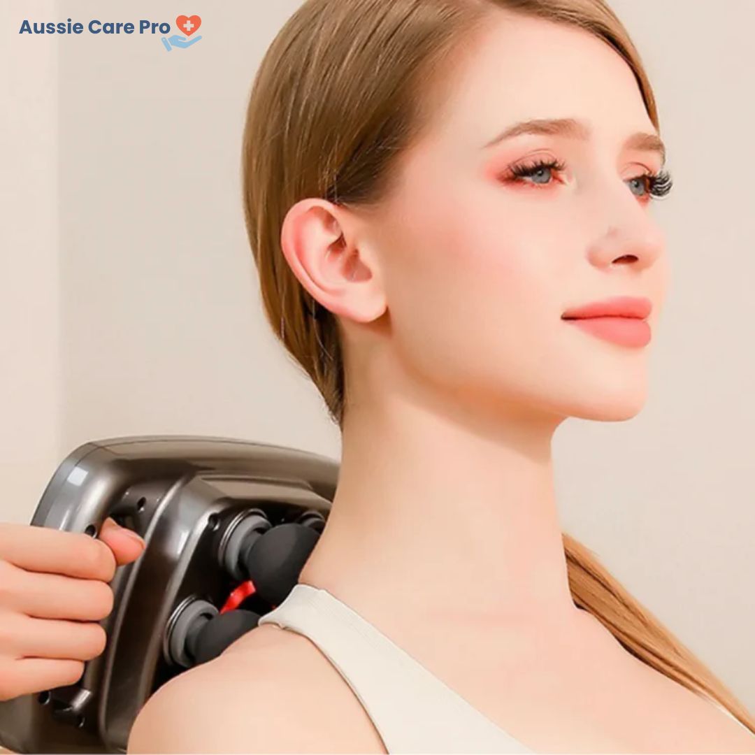 Aussie Care Pro NeckVital – 4-in-1 Neck Massager with Heat & EMS