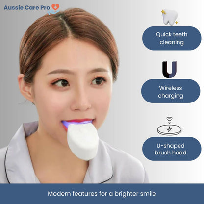 Automatic U-Shaped Toothbrush – Hands-Free Electric Cleaner