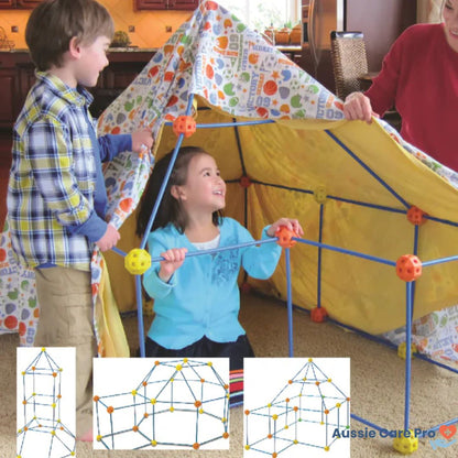 Kids Fort Building Kit – Creative Playhouse Toy