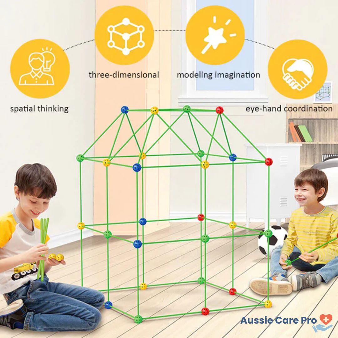 Kids Fort Building Kit – Creative Playhouse Toy