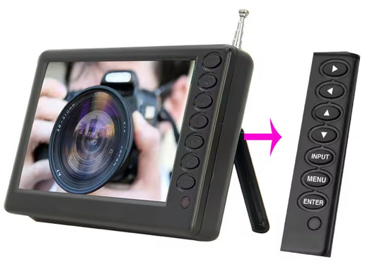 Portable Rechargeable Mini LED TV – 9-Inch Widescreen Battery Operated Television