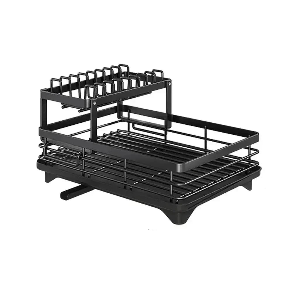 Adjustable Dish Drying Rack – Space-Saving Kitchen Drainer for Small & Large Kitchens