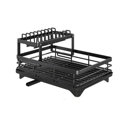 Adjustable Dish Drying Rack – Space-Saving Kitchen Drainer for Small & Large Kitchens