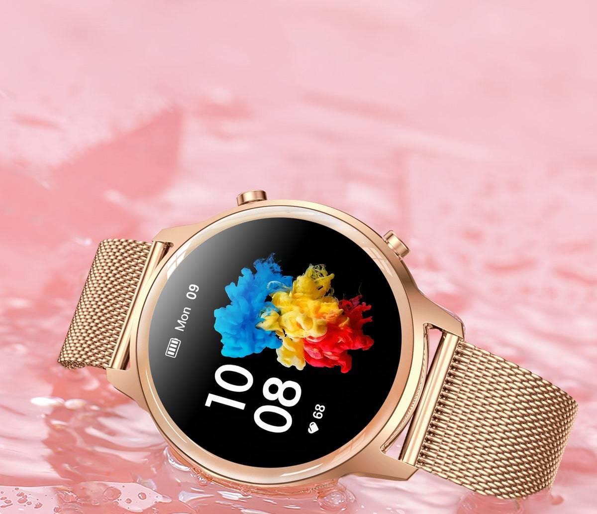 Aurora – Stylish Smartwatch for Women with Health & Notification Features