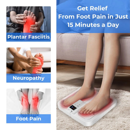 Foot Massager Mat with Heat & EMS Therapy