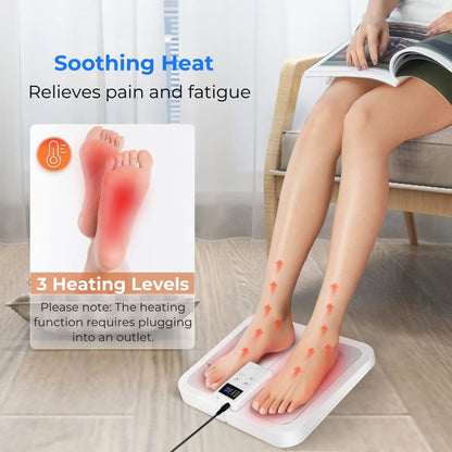 Foot Massager Mat with Heat & EMS Therapy