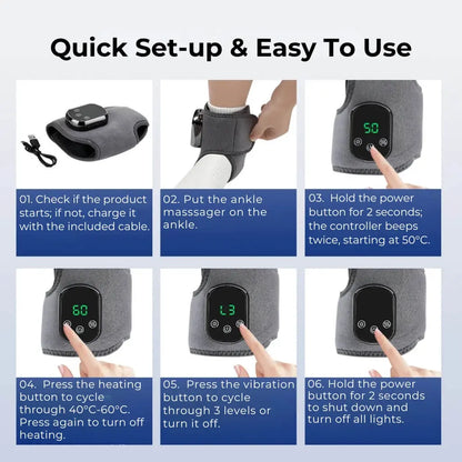 Cordless Ankle Massager with Heat