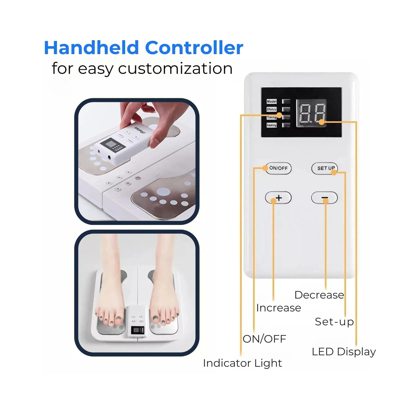 Foot Massager Mat with Heat & EMS Therapy