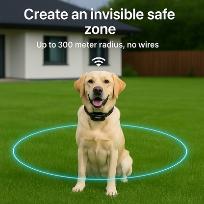 Wireless Dog Fence with Training Collar – 2-in-1 Electric Containment System for Safe Dog Boundaries