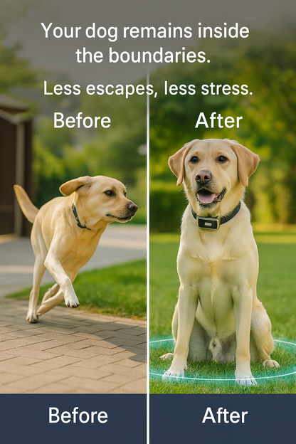 Wireless Dog Fence with Training Collar – 2-in-1 Electric Containment System for Safe Dog Boundaries