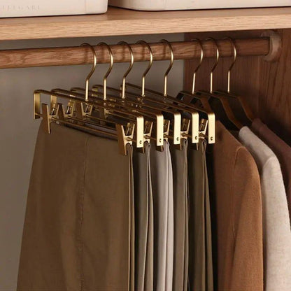 ClipEase – Elegant Matte Non-Slip Trouser Hangers (Set of 5)