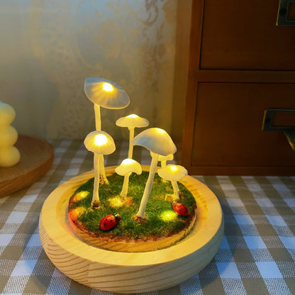 Enchanted Mushroom DIY Glass Lamp Kit – Create Your Own Magical Night Light