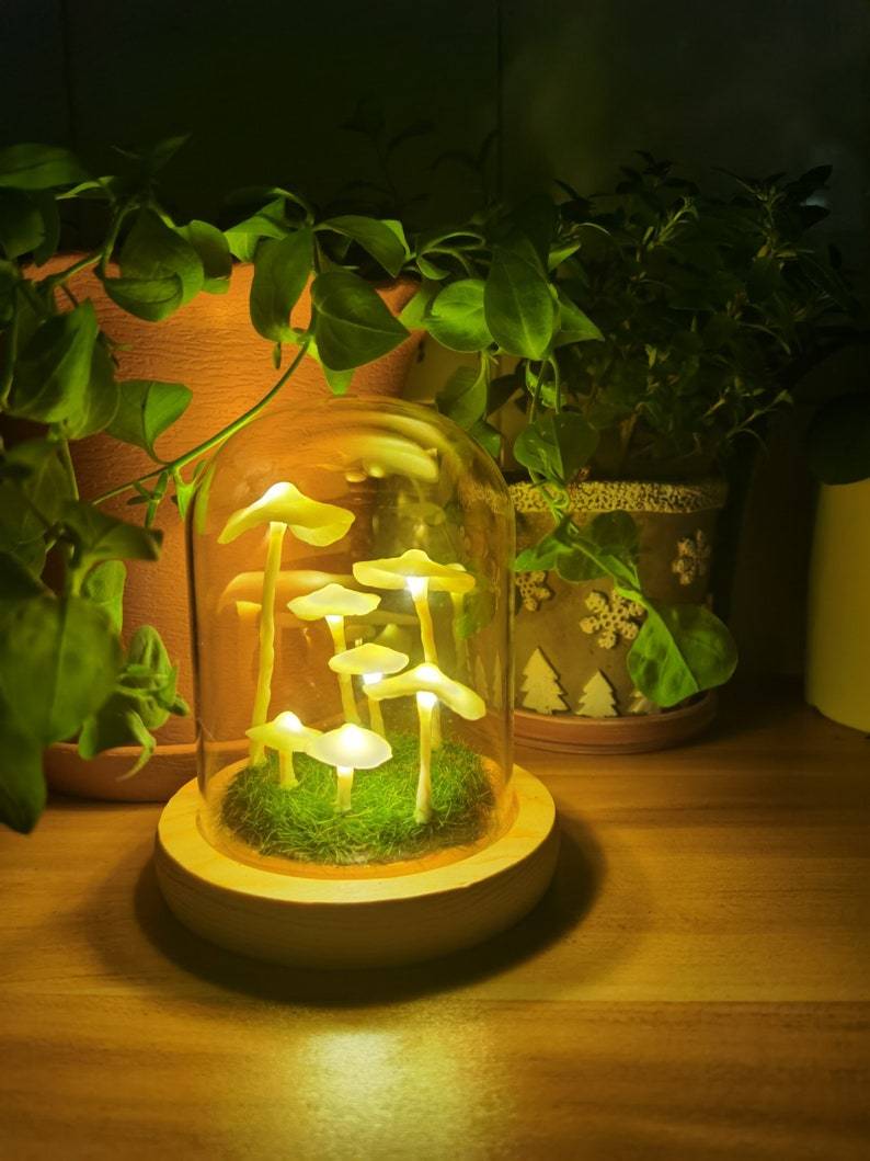 Enchanted Mushroom DIY Glass Lamp Kit – Create Your Own Magical Night Light
