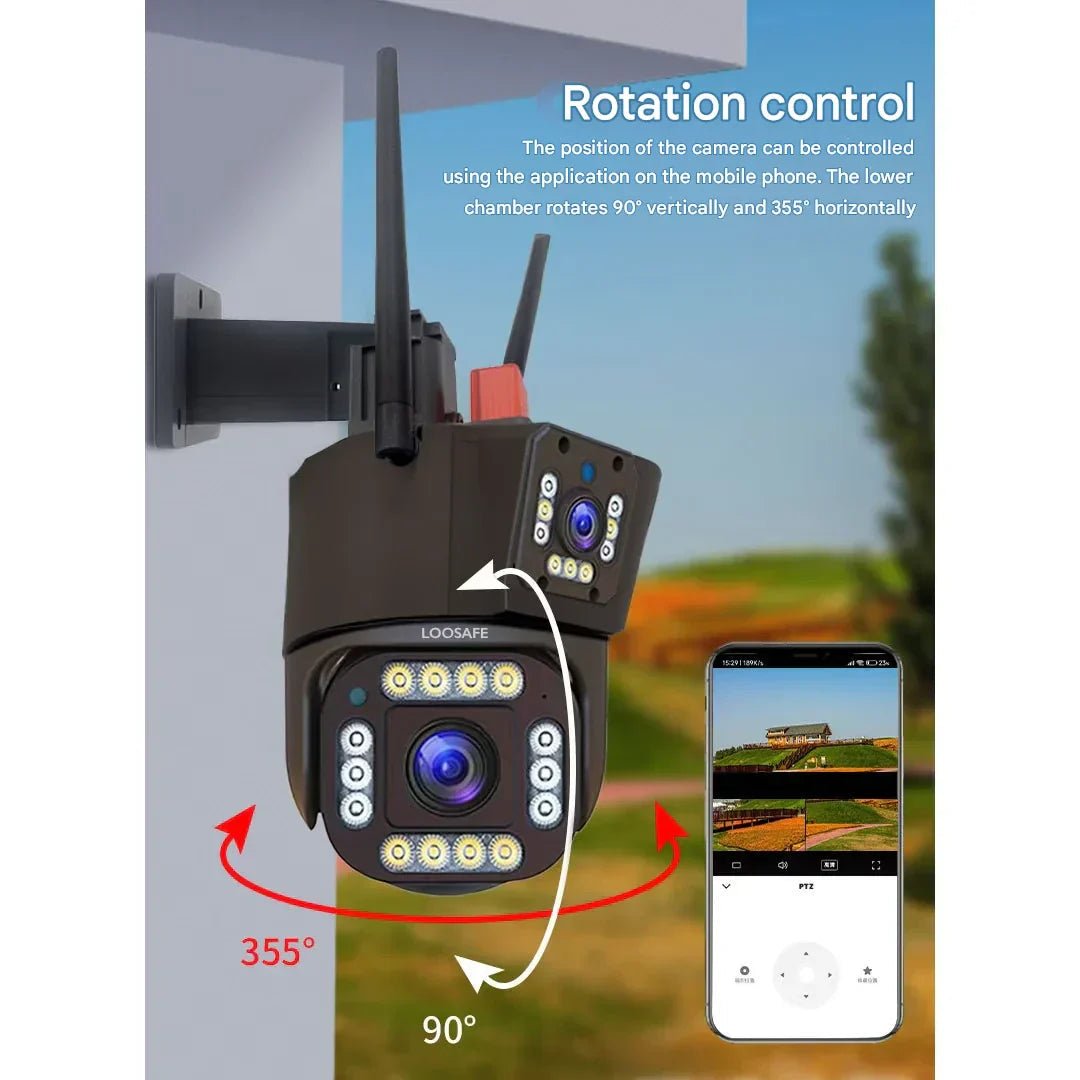 DualGuard Solar 4K – Wireless Security Camera with Solar Panel & 360° App Control