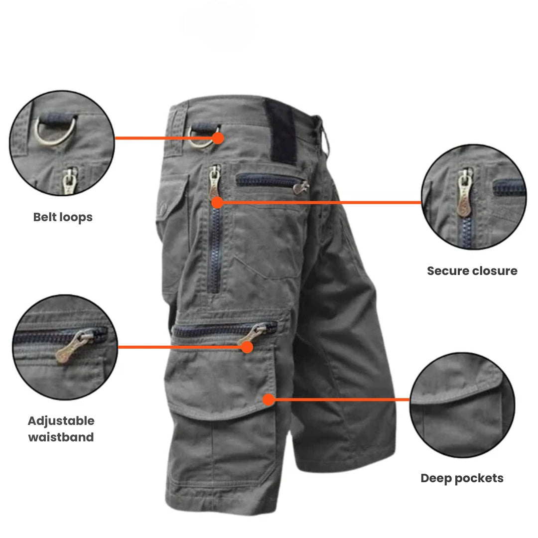 Men's Outdoor Cargo Shorts – Quick Dry, Multi-Pocket, Stretch Fit