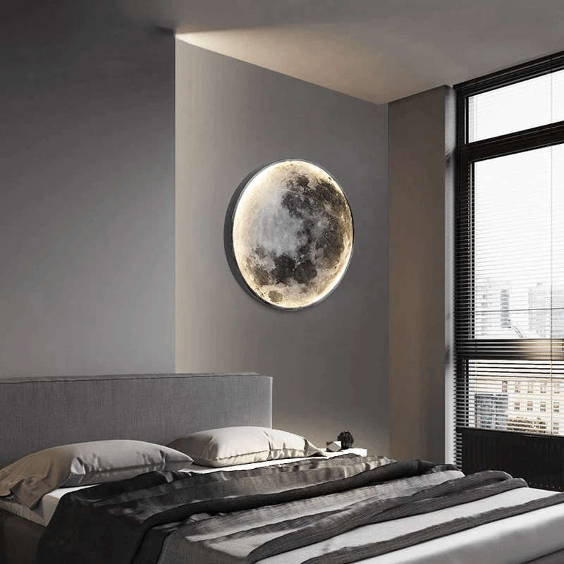 LunaGlow – Adjustable Moon Wall Light with LED Ambience