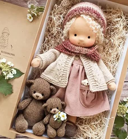Handmade Waldorf Doll – Imaginative Play Companion | Natural Educational Toy for Children