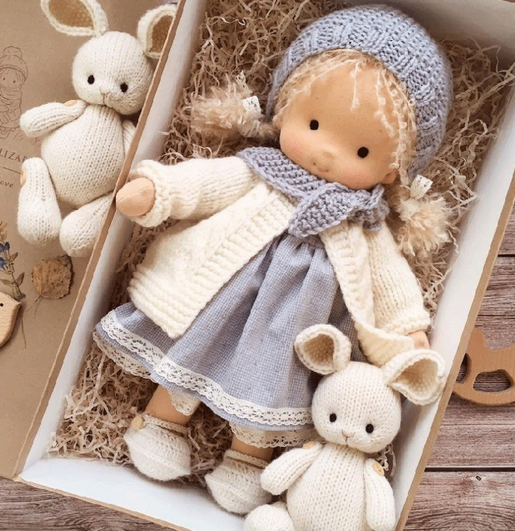 Handmade Waldorf Doll – Imaginative Play Companion | Natural Educational Toy for Children