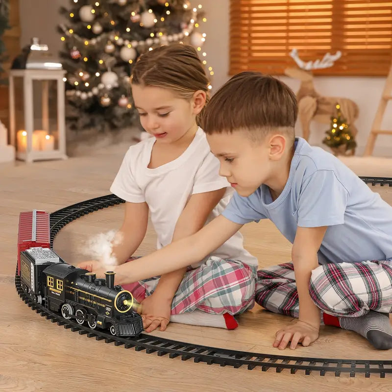 PlayTrain – Classic Steam Train Set for Kids | Imaginative Railway Play
