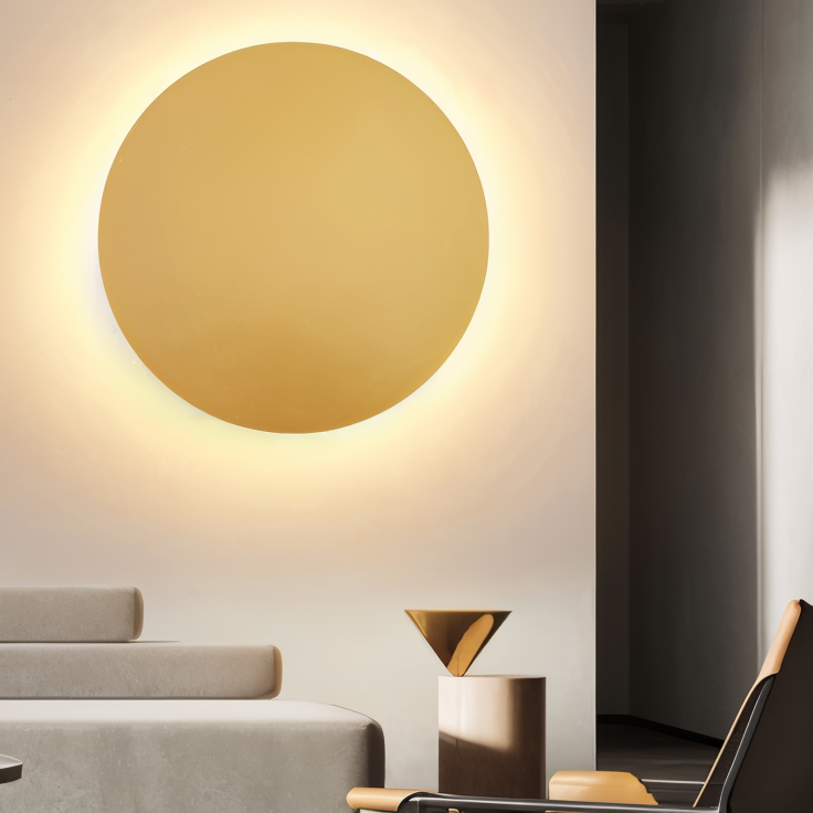 FullHalo LED Wall Light – Modern Round Metal Wall Lamp | Minimalist Contemporary Lighting Design