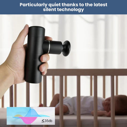 PulseMini Massage Gun – Portable Deep Tissue Muscle Massager with SilentTech & 4-Speed Intensity