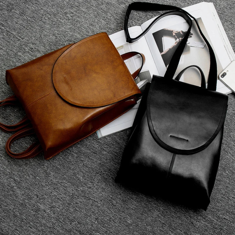 Trendy Leather Backpack for Women – Stylish, Versatile & Durable