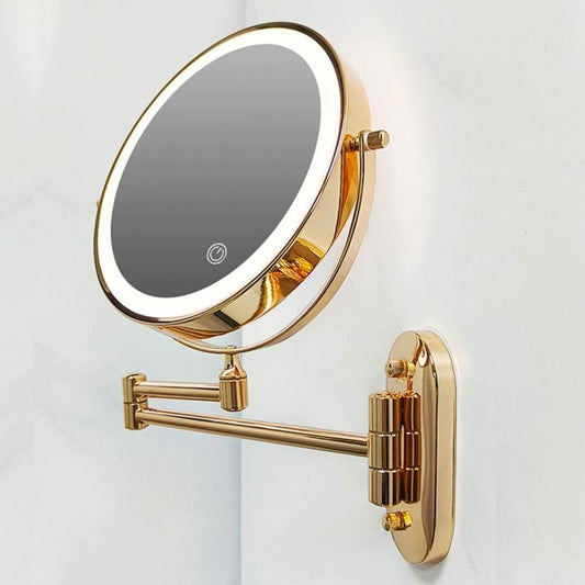 GlamGlow Deluxe LED Makeup Mirror – Magnifying Vanity Mirror with Dimmable Light