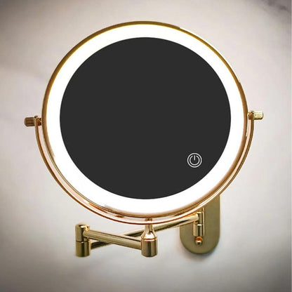 GlamGlow Deluxe LED Makeup Mirror – Magnifying Vanity Mirror with Dimmable Light