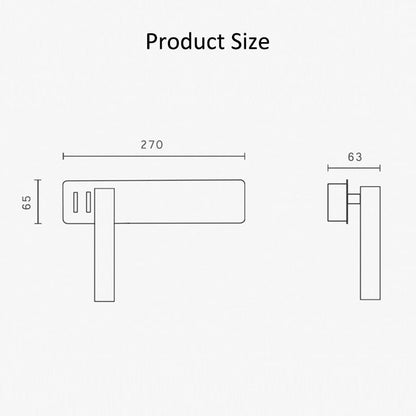 Rotatable LED Wall Reading Light for Bedroom | Adjustable Brightness & Colour Modes