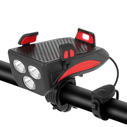 RideLight 4-in-1 Bike Light - Power Bank, Phone Holder & Horn - 400 Lumens Waterproof Light