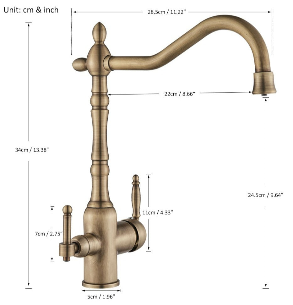Traditional Kitchen Mixer Tap – Timeless Design with Modern Technology